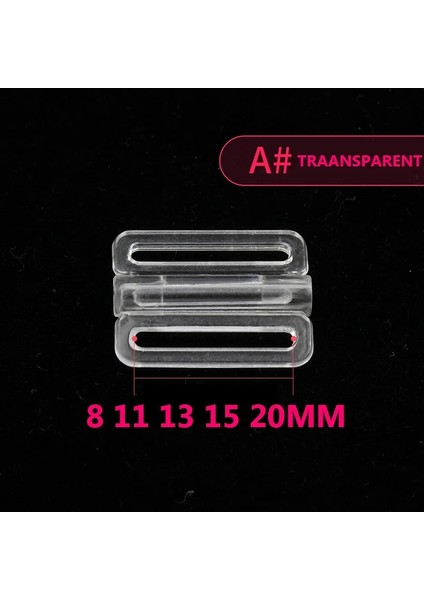 Şeffaf Bir Tarz 11 mm Dikiş Iç Çamaşırı Bikini Sutyen Klipler Toka El Yapımı Için Plastik Naylon Toka Ön Sutyen Aksesuarları (Yurt Dışından)