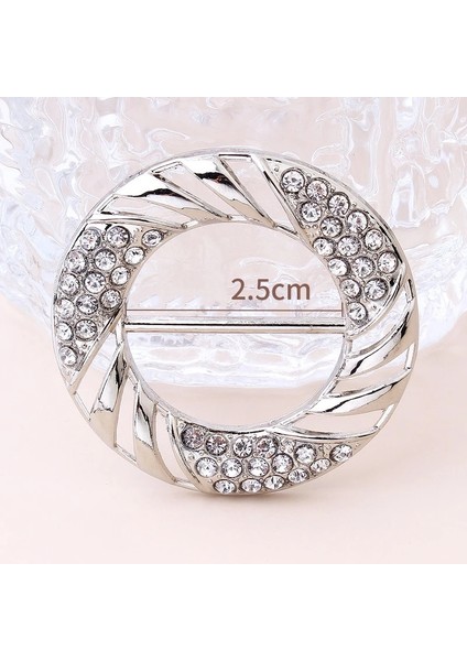 S8 Stili Moda Inci Toka Köşe Hem Düğümlü Buttort T-Shirt Bel Düğmesi Ipek Eşarp Dekoratif Sabit Tokalar Aksesuarları (Yurt Dışından)