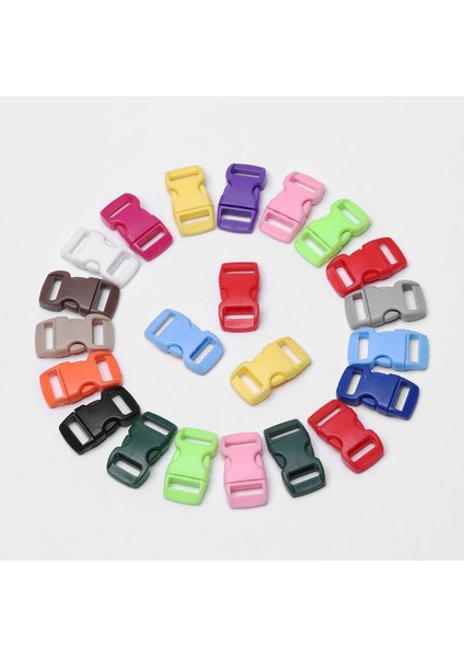 No.9 Tarzı Olorful Plastik Torba Yan Serbest Bırakma Toka Bilezik Kavisli Köpek Yaka Askı Çanta Parçaları Dıy Dikiş Araçları (Yurt Dışından) fırsatları