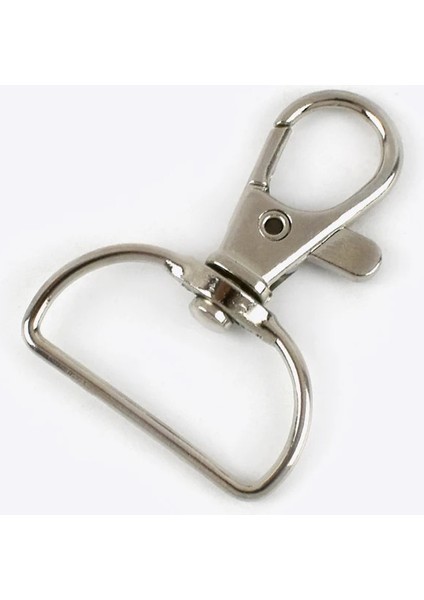 Gümüş Tarzı 20 mm Metal Istakoz Klipsler Klipsli Kanca Döner Tetik Çanta Tokaları Dıy Kayış Dokuma Asmak Toka Anahtarlık Kancaları (Yurt Dışından)