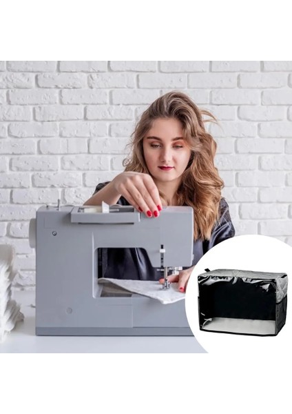 Bir Stil Saklama Çantası Toz Kapağı Dikiş Makinesi Dikiş Makinesi Depolama Organizatör Için Cepler ile Taşınabilir Su Geçirmez Şeffaf Kapak (Yurt Dışından) indirimleri