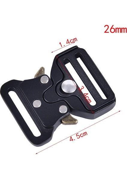 SIYAH-26MM Tarzı mm Hızlı Yan Serbest Bırakma Metal Kayış Tokaları Dokuma Çanta Bagaj Dıy Çanta Bagaj Giysi Aksesuarları Klip Tokalar (Yurt Dışından)