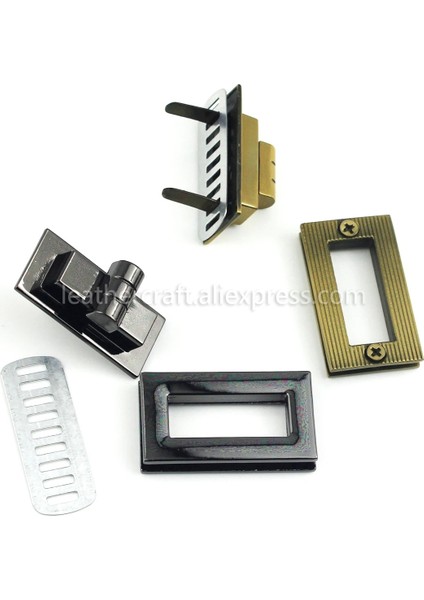 Açık Altın Stili 22X39 mm 1x Metal Dikdörtgen Çanta Dönüş Kilidi Büküm Kilit Toka Deri El Sanatları Kadın Çanta Çanta Omuz Çantası Çanta Dıy Donanım 3 Boyutları (Yurt Dışından) indirimleri