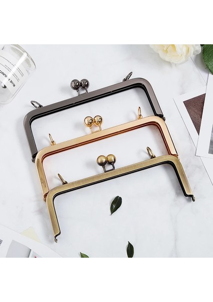 No.1 Tarzı .5 cm Çanta Çerçeve Askı Dikdörtgen Metal Öpücük Toka Kilit Aksesuarları Çerçeve Kolu Çanta Cüzdan Bozuk Para Cüzdanı Parçaları (Yurt Dışından) fiyatları