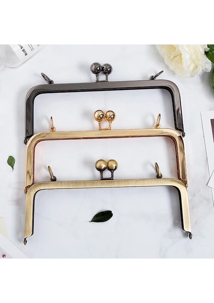 No.1 Tarzı .5 cm Çanta Çerçeve Askı Dikdörtgen Metal Öpücük Toka Kilit Aksesuarları Çerçeve Kolu Çanta Cüzdan Bozuk Para Cüzdanı Parçaları (Yurt Dışından) modelleri