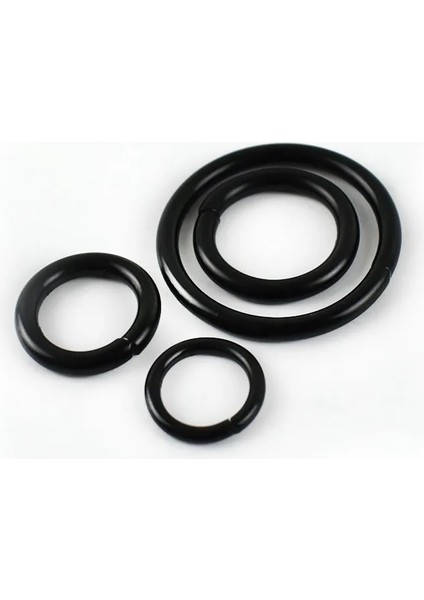 Siyah Stil 38MM-20 Adet Meetee Metal O Şekli Halka Toka Daire Bağlantı Kancası Dıy Çanta Askı Kemer Köpek Yaka Parçaları Aksesuar (Yurt Dışından)