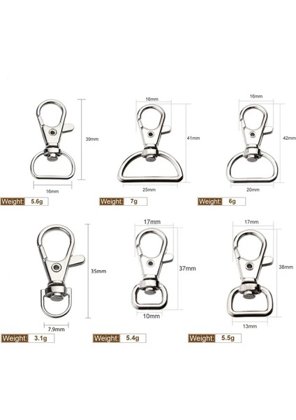 13 mm Tarzı Ack Köpek Tokası Metal Karabina Klipsi Döner Tetik Köpek Tokası Anahtarlık Anahtar Kancaları Tutma Halkası Dıy Craft Istakoz Toka (Yurt Dışından) indirimleri