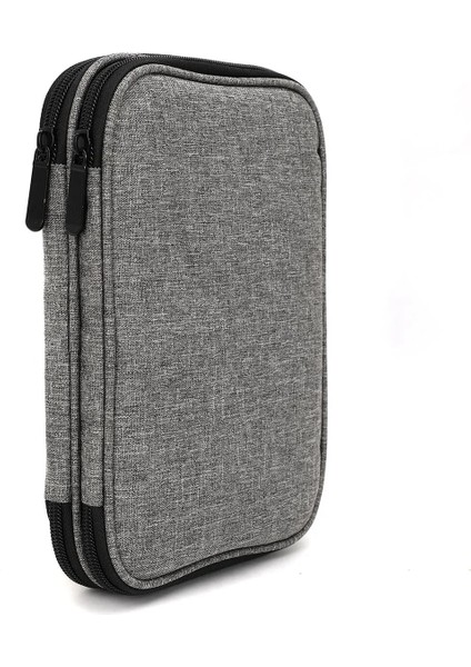 Gri Tarzı Taşınabilir Dikiş Saklama Çantası Büyük Kapasiteli Tığ Kanca Kılıfı Örgü Iğneleri Kiti Kılıf Dikiş Aksesuarları 22*17*4cm (Yurt Dışından)