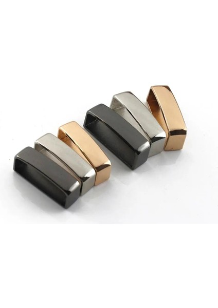 Gümüş Tarzı Iç Genişlik 40MM Metal Kemer Kaleci D Şekli Kemer Kayışı Döngü Halka Toka Parçaları Deri El Sanatları Çanta Askısı Kemer 40MM (Yurt Dışından)