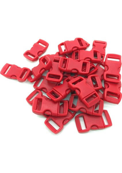 Kırmızı Stil 10 mm Genişlik Paracord Bilezik Plastik Toka Seçim Rengi Için Çok Geniş Konturlu Yan Serbest Bırakma (Yurt Dışından)