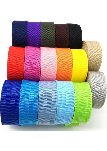 Yeşil Stil 5 Yards Kanvas Dokuma Çanta Kemer Şerit Naylon Dokuma Sırt Çantası Çemberleme Dikiş Çanta Kemer Aksesuarları (Yurt Dışından)
