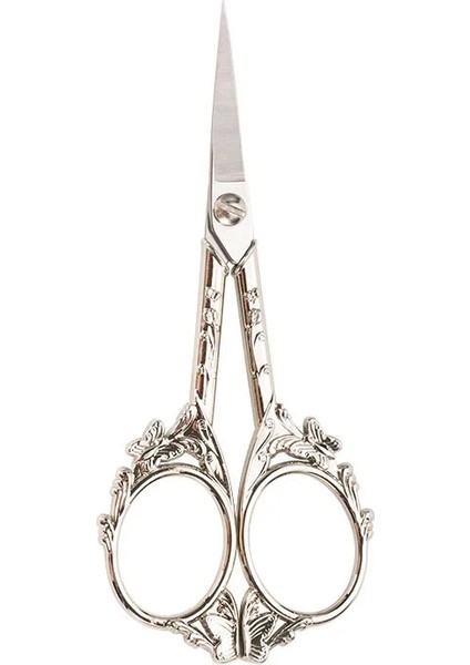 Şerit Tarzı Paslanmaz Çelik Vintage Ors Kelebek Çiçek Dikiş Retro Nakış Ors Kısa Kumaş Kesici Iplik Makası (Yurt Dışından)