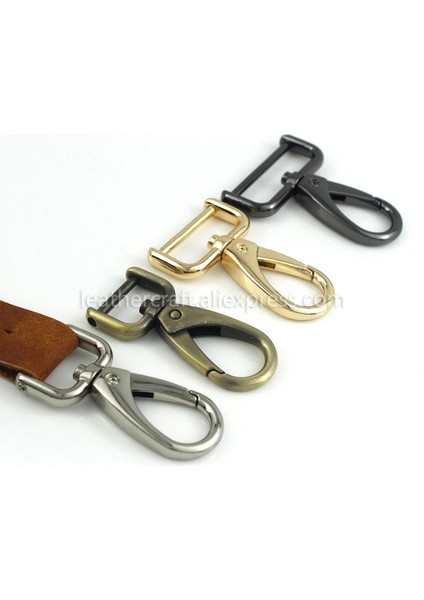 Bronz Tarzı 20 mm 1 Adet Metal Ayrılabilir Yaylı Kanca Tetik Klipler Tokaları Deri Kayış Kemer Anahtarlık Dokuma Pet Tasma Kancalar (Yurt Dışından)