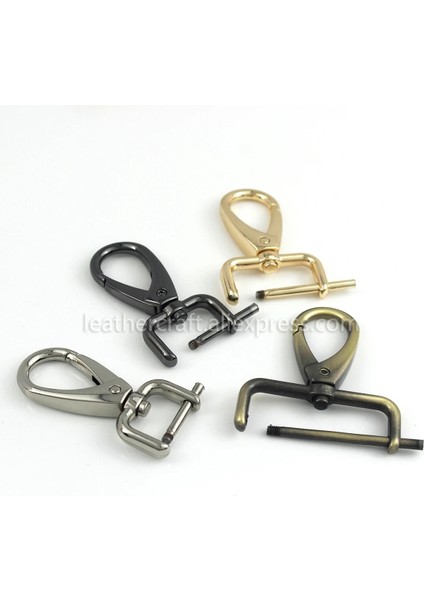 Bronz Tarzı 20 mm 1 Adet Metal Ayrılabilir Yaylı Kanca Tetik Klipler Tokaları Deri Kayış Kemer Anahtarlık Dokuma Pet Tasma Kancalar (Yurt Dışından)
