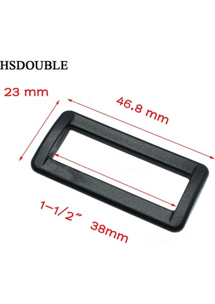 Dokuma Boyutu 38MM Tarzı 10 Parça Plastik Döngüler Looploc Dikdörtgen Yüzükler Sırt Çantaları Için Ayarlanabilir Tokalar Askılar (Yurt Dışından)