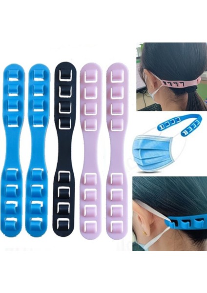 10 Adet Mavi Stil Ayarlanabilir Kaymaz Maske Kulak Sapları Salvaorejas Mascarillas Uzatma Kancası Maskeleri Toka Tutucu Ataşe Maskesi (Yurt Dışından) fiyatları