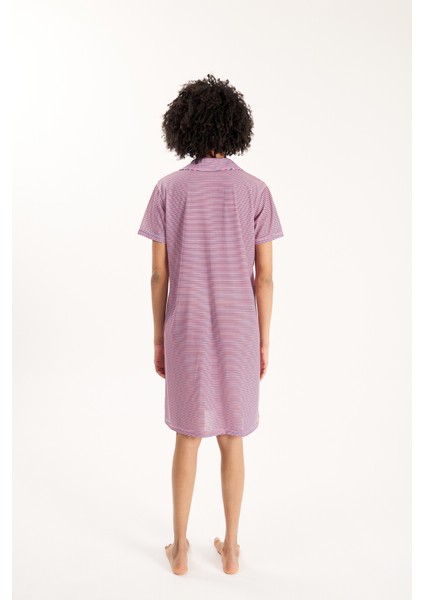 Çizgili Viskon Kadın Gecelik fiyatları