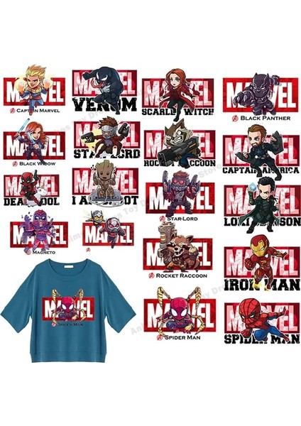Pembe Tarzı Marvel Örümcek Adam Demir Adam Karikatürler Giysiler Için Termal Çıkartmalar Dıy Isı Transferi Çocuklar Yamalar Demir On Transfer Aplike Yamalar (Yurt Dışından)