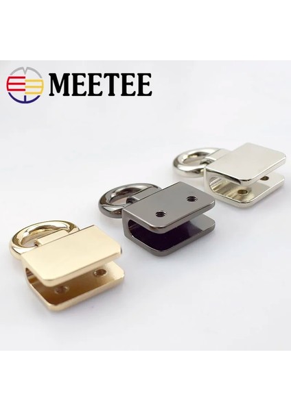 Gümüş Tarzı 4 Adet Adet Meetee Metal O D Yüzükler Yan Klip Toka Kendin Yap Ayakkabılar Konfeksiyon Kemerleri Çanta Asılı Kanca Kayış Zincir Donanım Aksesuarı (Yurt Dışından)