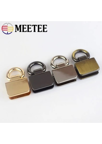 Gümüş Tarzı 4 Adet Adet Meetee Metal O D Yüzükler Yan Klip Toka Kendin Yap Ayakkabılar Konfeksiyon Kemerleri Çanta Asılı Kanca Kayış Zincir Donanım Aksesuarı (Yurt Dışından)