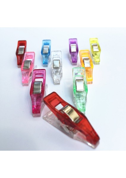 Şeffaf Stil Patchwork Dikiş Yüksek Li Plastik Klipler Dıy Craft Çok Renkli Yorgan Kapitone Klipsi Kenar Klipsi (Yurt Dışından) indirimleri