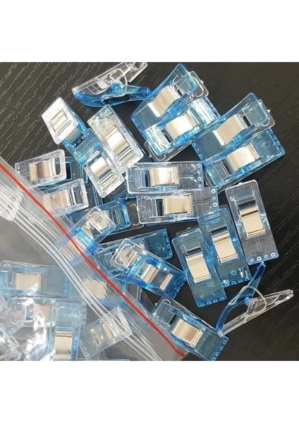 Beyaz Mavi Tarzı Patchwork Dikiş Dıy El Sanatları Için Yeni Varış Çok Renkli Plastik Klipler, Yorgan Kapitone Klip Yonca Wonder Klip (Yurt Dışından)