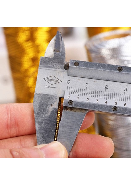 Altın Tarzı 100 M Altın Gümüş Makrome Kordon Halat Dize Sicim Şerit Yaylar El Sanatları Dıy Hediye Paketi Dikiş Bükülmüş Iplik Ev Tekstili Dekor (Yurt Dışından) fırsatları