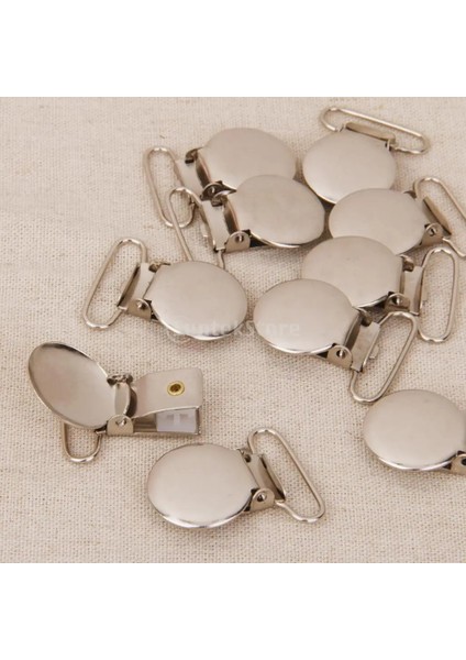 10 Yuvarlak Şekil Emzik Askı Klipsleri Tutucu El Sanatları W Plastik Ekleme 2.5cm (Yurt Dışından) modelleri