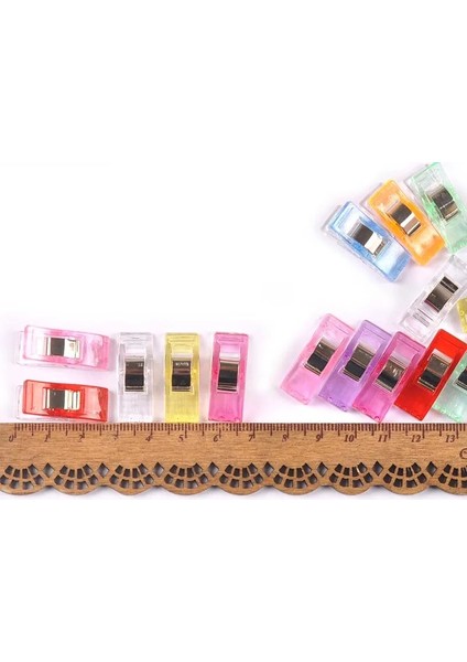 No.9 Tarzı Yeni Çok Renkli Dikiş Klipsi Tığ Işi Örgü Aksesuarları Dıy Kumaş Kelepçeleri Patchwork Plastik Klipler Kağıt Bağlama Klipleri (Yurt Dışından)