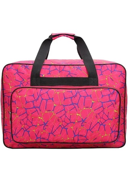 Gül Kırmızı Stili Dikiş Makinesi Çantası Taşınabilir Seyahat Saklama Çantası Büyük Kapasiteli Dikiş Makinesi Çantaları Dikiş Aletleri El Çantaları (Yurt Dışından)