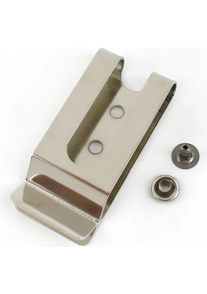 Gümüş Tarzı 5 Adet Meetee Çift Delikli Metal Yaylı Kemer Kılıf Kılıf Klipsli Tokalar Aksesuarlar, 8mm Kapaklı Çiviler Vidalar (Yurt Dışından)