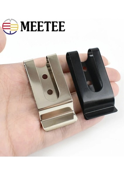 Gümüş Tarzı 5 Adet Meetee Çift Delikli Metal Yaylı Kemer Kılıf Kılıf Klipsli Tokalar Aksesuarlar, 8mm Kapaklı Çiviler Vidalar (Yurt Dışından) indirimleri
