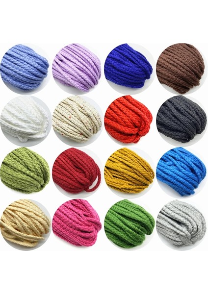 No.18 Tarzı 5 Yardslot 5mm Pamuk Halat Dekoratif Bükülmüş Örgülü Kordon Halat El Yapımı Ev Tekstili Dekorasyon Için (Yurt Dışından) fiyatları