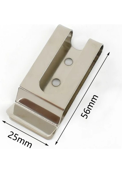 J-56X25MM Stili 10 Parça Meetee Black Metal Yaylı Tokalar Kemer Kılıf Kılıf Klip Toka Cep Cüzdan Için Anahtar Fahişe Dıy Bel Klipleri Vidalı (Yurt Dışından)