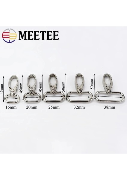 Gül Altın Tarzı 32 mm Meetee mm Metal Kemer Tokaları Döner Istakoz Toka Köpek Tasması Askı Toka Karabina Yapış Kanca Dıy Aksesuar (Yurt Dışından)