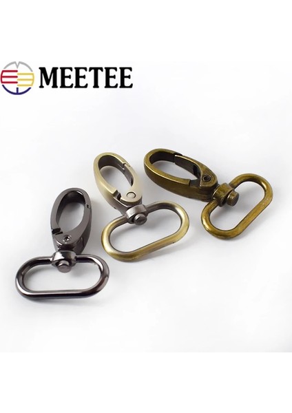 Gül Altın Tarzı 32 mm Meetee mm Metal Kemer Tokaları Döner Istakoz Toka Köpek Tasması Askı Toka Karabina Yapış Kanca Dıy Aksesuar (Yurt Dışından)