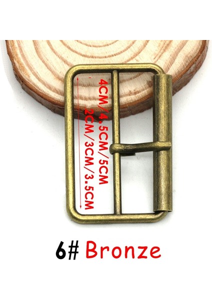 Haicheng Shop Bronz-2 Tarzı 20 mm 5 Adet mm Metal Kemer Tokası Yüzük Tri-Gilde Pin Tokaları Çanta Sapanlar Için Dikdörtgen Ayarlamak Rulo Toka Dıy Dikmek Aksesuarları (Yurt Dışından)