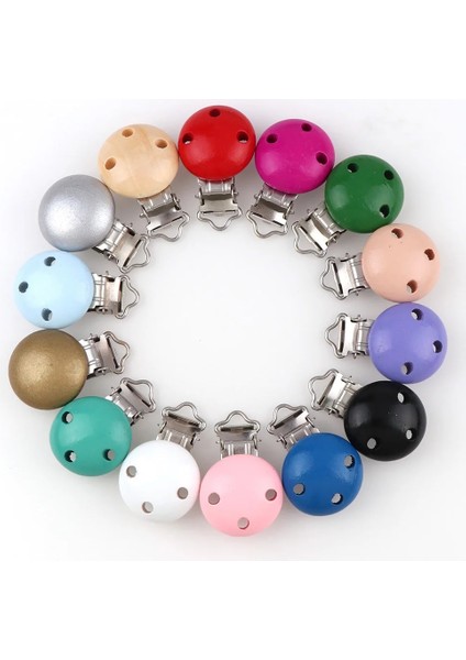 No.6 Tarzı 5 Adetlot 14 Renk Metal Ahşap Bebek Çocuk Emzik Tutucu Klip Sahipleri Sevimli Bebek Yuvarlak Meme Klipsleri Tutucular Aksesuarları (Yurt Dışından) fiyatları