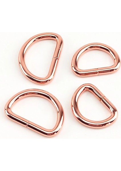 Gül Altın Stili 32 mm Meetee mm Metal D Halka Tokaları Sırt Çantası Dokuma Toka Çanta Askı Kancaları Konfeksiyon Kemer Tokaları Dıy Leathercraft Aksesuarı (Yurt Dışından)