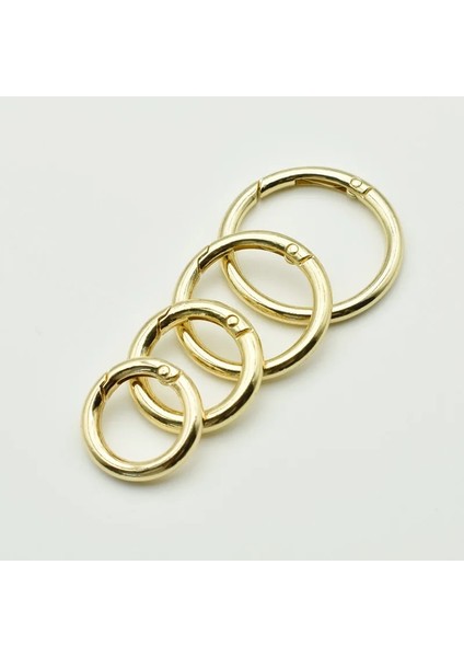Altın Tarzı 10MM 8 Adet Metal Yaylı Kapı O Ring Açılabilir Anahtarlık Deri Çanta Kemer Kayışı Toka Köpek Zinciri Geçmeli Toka Klip Tetik Bagaj Leathercraft (Yurt Dışından)