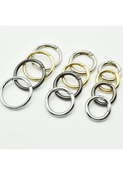 Altın Tarzı 10MM 8 Adet Metal Yaylı Kapı O Ring Açılabilir Anahtarlık Deri Çanta Kemer Kayışı Toka Köpek Zinciri Geçmeli Toka Klip Tetik Bagaj Leathercraft (Yurt Dışından) fiyatları