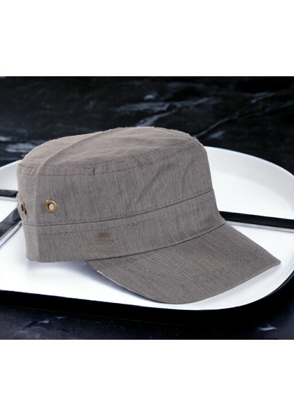 %100 Keten Mevsimlik Ünisex Castro Şapka Kep Kasket