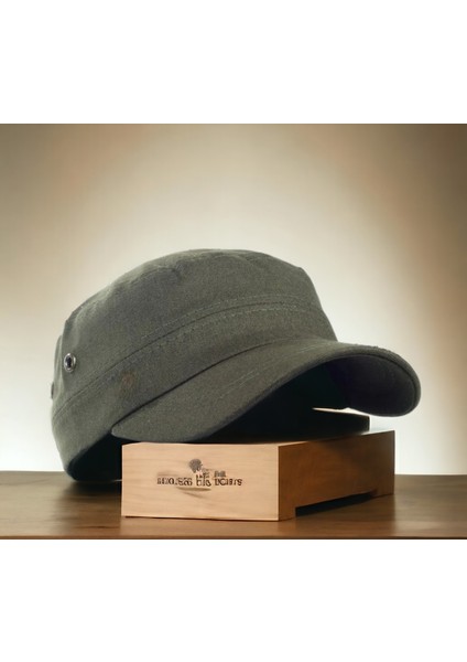 %100 Keten Mevsimlik Ünisex Castro Şapka Kep Kasket