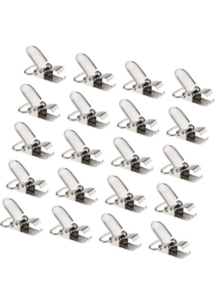 20X Bebek Metal Askı Emzik Tutucu Kukla Klipler Kanca Dikiş El Sanatları 28MM (Yurt Dışından) modelleri