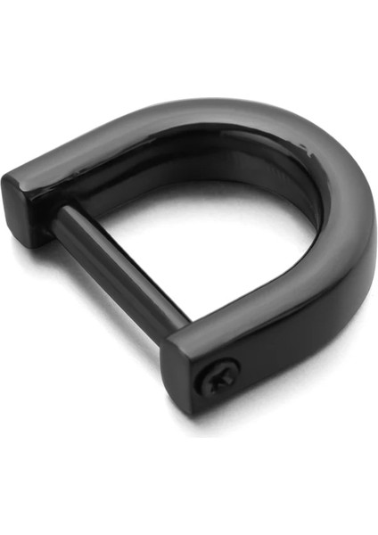 Siyah Stil 16MM 1 Adet Metal Ayrılabilir Açık Vida D Halka Toka Köstek Toka Dıy Deri Zanaat Çanta Askısı Kemer Kolu Omuz Dokuma (Yurt Dışından)