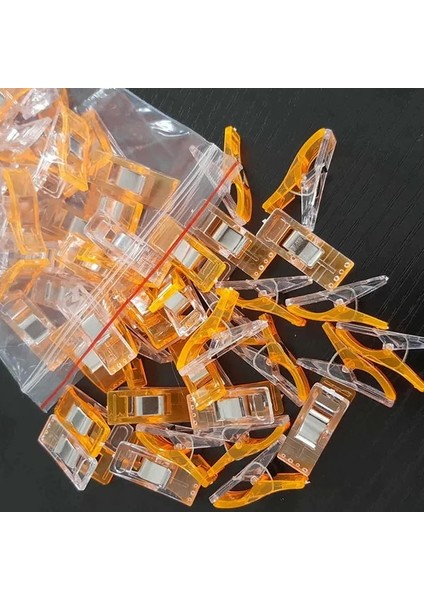 Turuncu Sarı Stil Olors Patchwork Dikiş Dıy El Sanatları Için Renkli Plastik Klipler Yorgan Kapitone Klip Yonca Wonder Klip (Yurt Dışından)