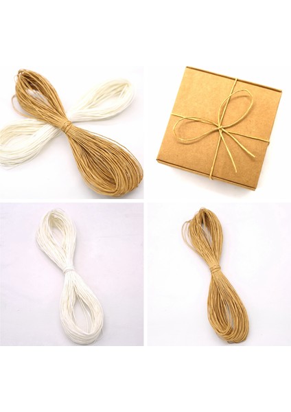 Kahverengi Tarzı Doğal Kağıt Sicim, Hediye Kutusu Sarma Için Kraft Halat, Düğünnoel Dekorasyonu, Cookiepackhediyemutfak Tatlıları Lot (Yurt Dışından) fiyatları