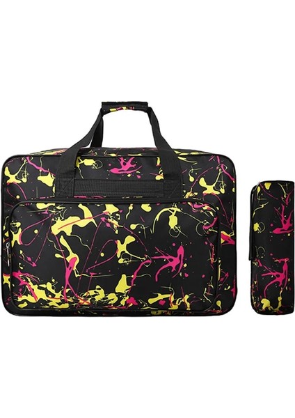 D 46X33X25CM Stili Naylon Seyahat Saklama Torbaları Büyük Kapasiteli Taşınabilir Tote Çok Fonksiyonlu Dikiş Makinesi Çanta Dikiş Aksesuarları Organizatör Açık (Yurt Dışından)