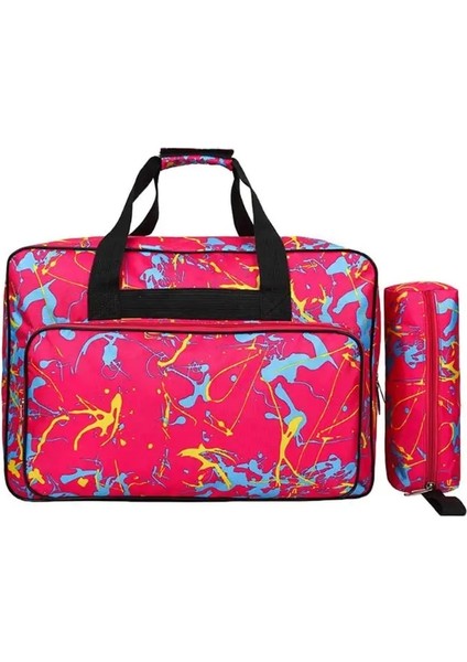 D 46X33X25CM Stili Naylon Seyahat Saklama Torbaları Büyük Kapasiteli Taşınabilir Tote Çok Fonksiyonlu Dikiş Makinesi Çanta Dikiş Aksesuarları Organizatör Açık (Yurt Dışından)