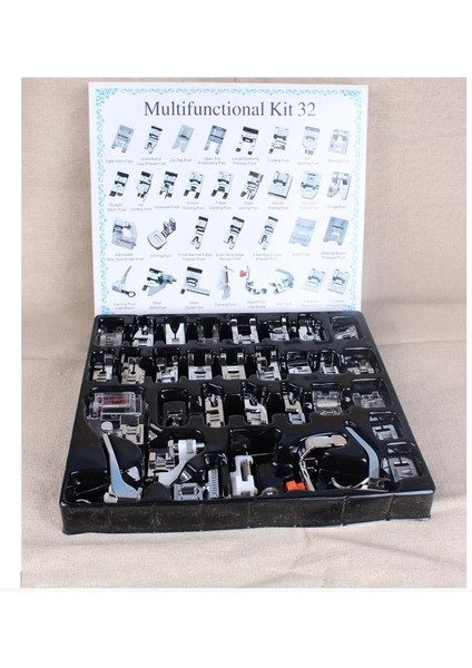 35 Adet Tarzı Adet Dikiş Makinesi Malzemeleri Dikiş Makineleri Için Baskı Ayağı Ayakları Ayak Kiti Brother Singer Janome Için Kutulu Set (Yurt Dışından) modelleri